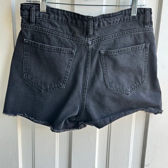 ASOS DTT High Waist Denim Shorts Black - Picture 5 of 6